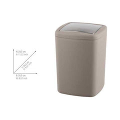 Cos de gunoi taupe din plastic 8.5 litri Barcelona L Wenko