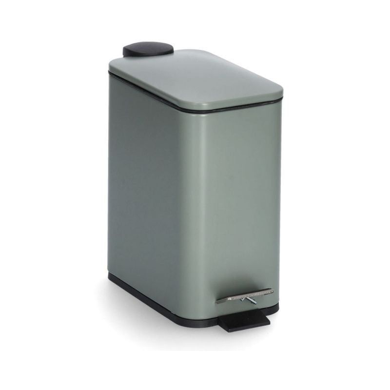 Cos de gunoi, verde, din plastic si metal, 5L, Pedal bin Zeller