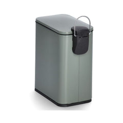 Cos de gunoi, verde, din plastic si metal, 5L, Pedal bin Zeller