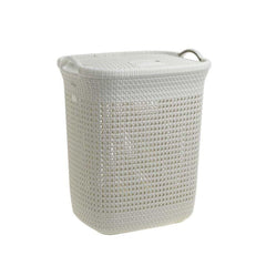 Cos pentru rufe crem din plastic 52 l, 44x35x52 cm