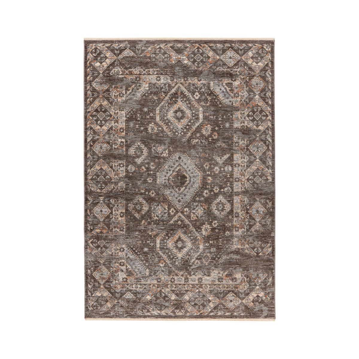 Covor taupe din poliester My Laos 466 Obsession 200x285