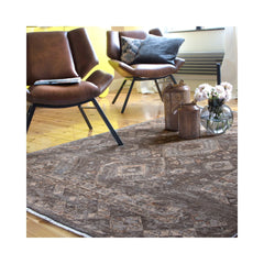 Covor taupe din poliester My Laos 466 Obsession 200x285
