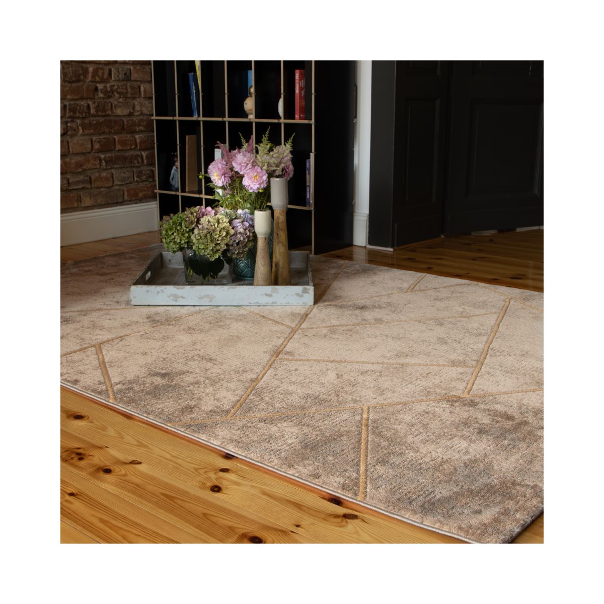 Covor taupe din polipropilena si poliester My Salsa 693 Obsession 120x170