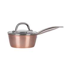 Cratita pentru sosuri MagicHome Copper Line, 16 cm diametru, 1.2 litri, cu capac