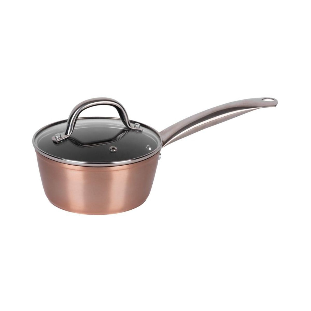 Cratita pentru sosuri MagicHome Copper Line, 16 cm diametru, 1.2 litri, cu capac