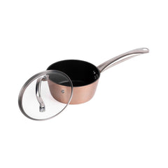 Cratita pentru sosuri MagicHome Copper Line, 16 cm diametru, 1.2 litri, cu capac