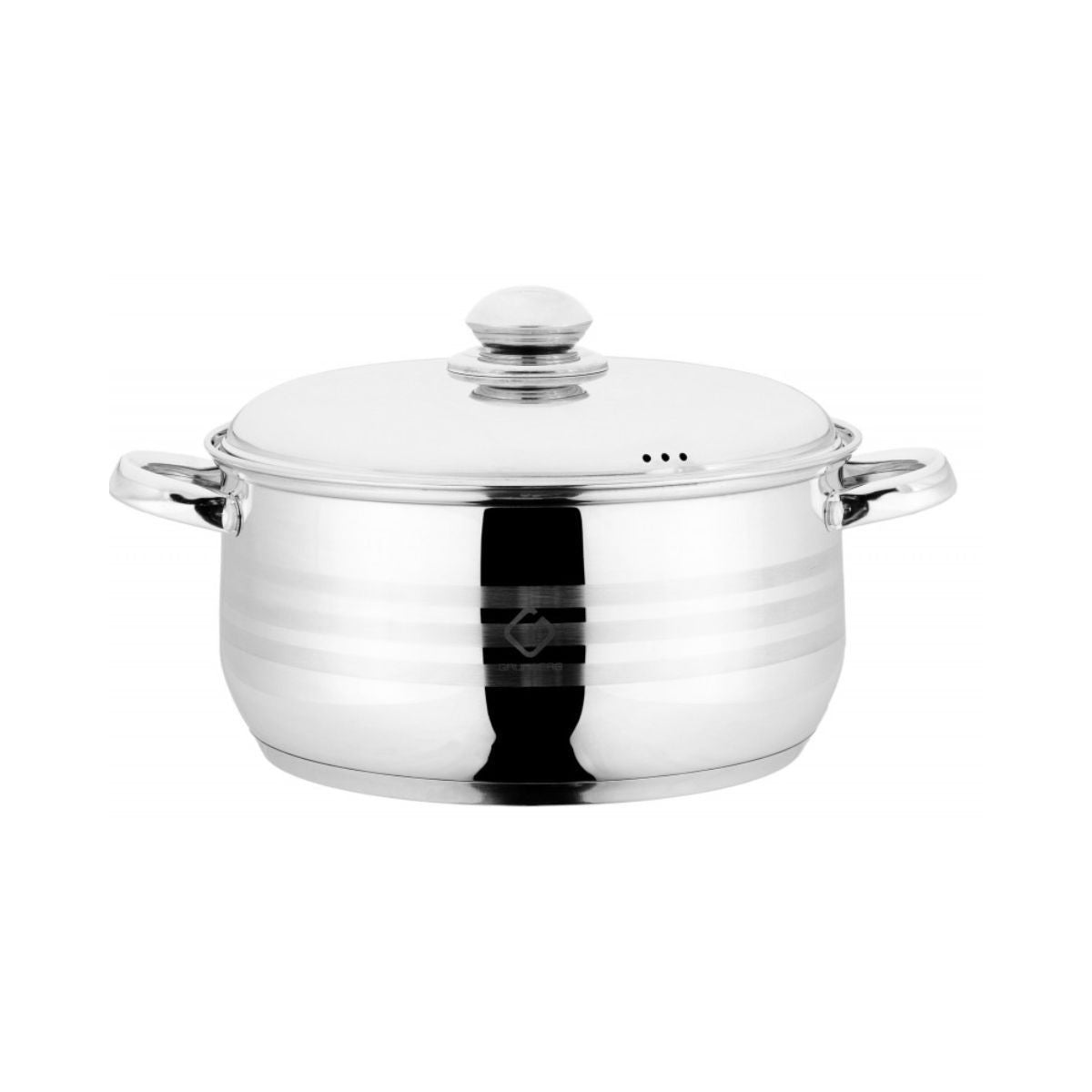 Cratita din inox cu capac, 20 cm, 3 l, Grunberg GR1920