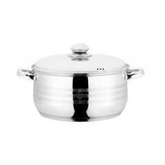 Cratita din inox cu capac, 20 cm, 3 l, Grunberg GR1920