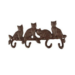 Cuier ruginiu din otel turnat Cat tail hooks Esschert Design