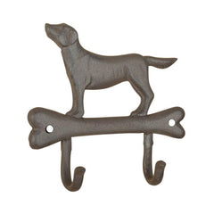 Cuier ruginiu din otel turnat Dog on Bone Esschert Design