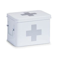 Cutie alba din metal pentru medicamente, 21,5 x 16 x 16 cm, Medicine Box Maxi Zeller