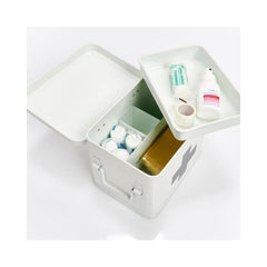 Cutie alba din metal pentru medicamente, 21,5 x 16 x 16 cm, Medicine Box Maxi Zeller