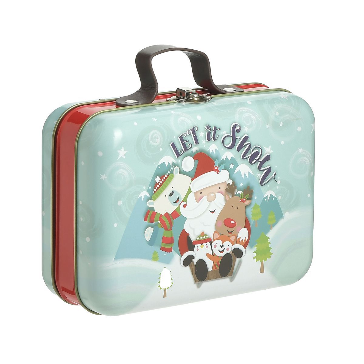 Cutie metalica tip geanta XMAS 18X8X13 Inart