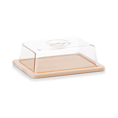 Cutie pentru branza, din lemn si plastic, 25 cm, Cheese Cover Zeller