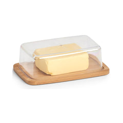 Cutie pentru unt, din bambus si plastic, 19 cm, Butter Dish Zeller