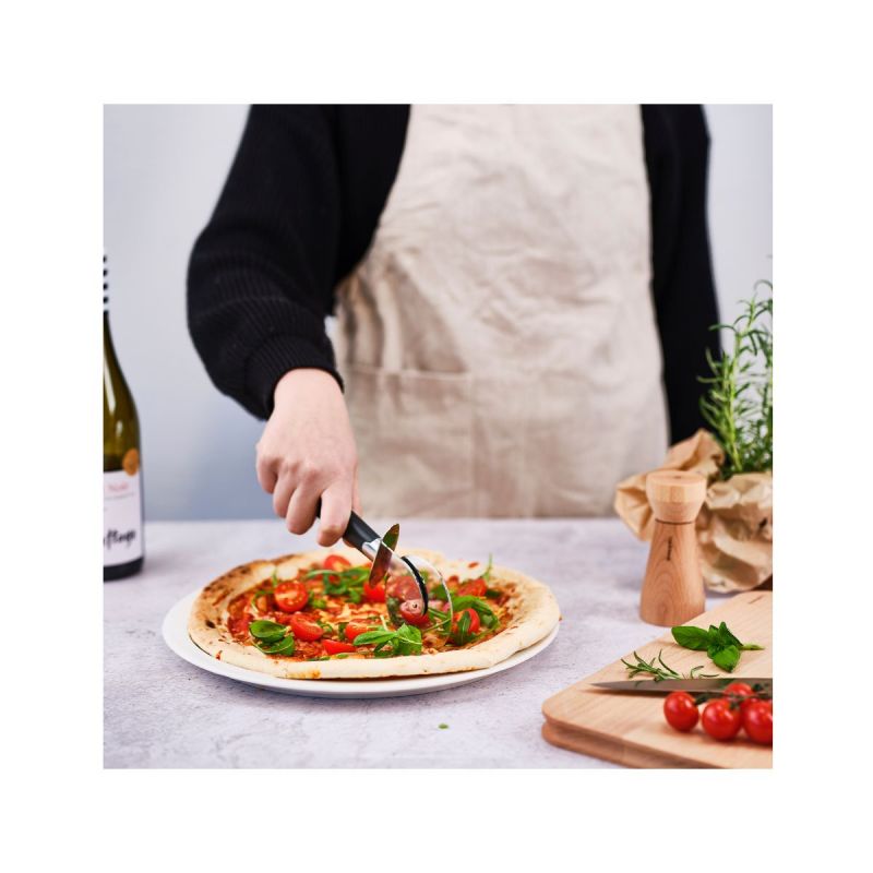 Cutit rotativ pentru pizza, din inox si plastic, Delish Cosy&Trendy