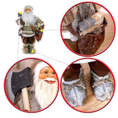 Decor de Craciun MagicHome, Mos Craciun cu topor, 61 cm