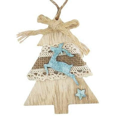 Decor de Craciun, brad cu agatatoare, pachet 5 bucati, 10 cm