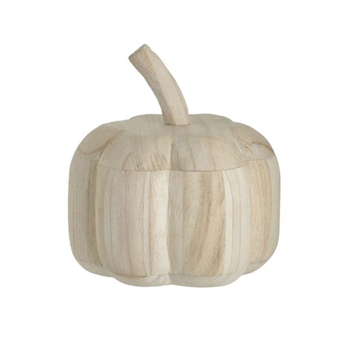 Decoratiune din lemn de Paulownia Pumpkin 14 x 18 cm Inart