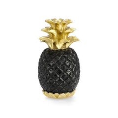 Decoratiune negru/auriu din polirasina 30 cm Surabaya Ananas Bizzotto