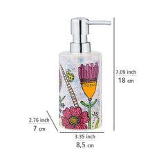 Dispenser sapun lichid multicolor din ceramica Full Bloom Rollin Art Wenko