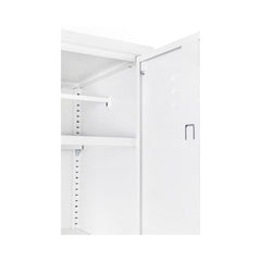 Dulap alb din otel 46x38x185 cm Cambridge Bizzotto