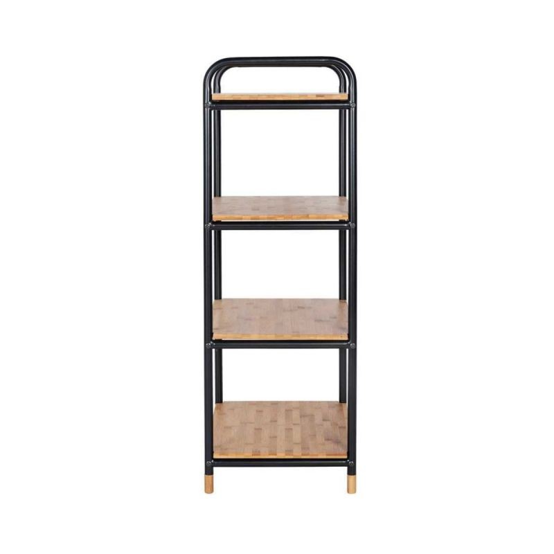 Etajera din bambus si metal 42 x 94,5 x 33,5 cm Loft Wenko