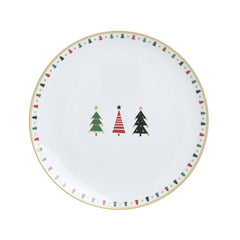 Farfurie multicolora din portelan Trees Ø26 cm Inart