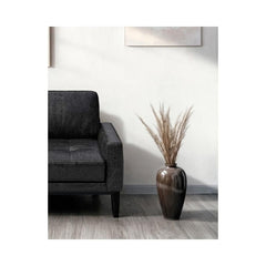 Fotoliu negru-vintage piele naturala Musso Tufted Mesonica