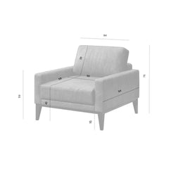 Fotoliu negru-vintage piele naturala Musso Tufted Mesonica