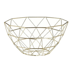 Fructiera cu design modern, aurie, 28 cm