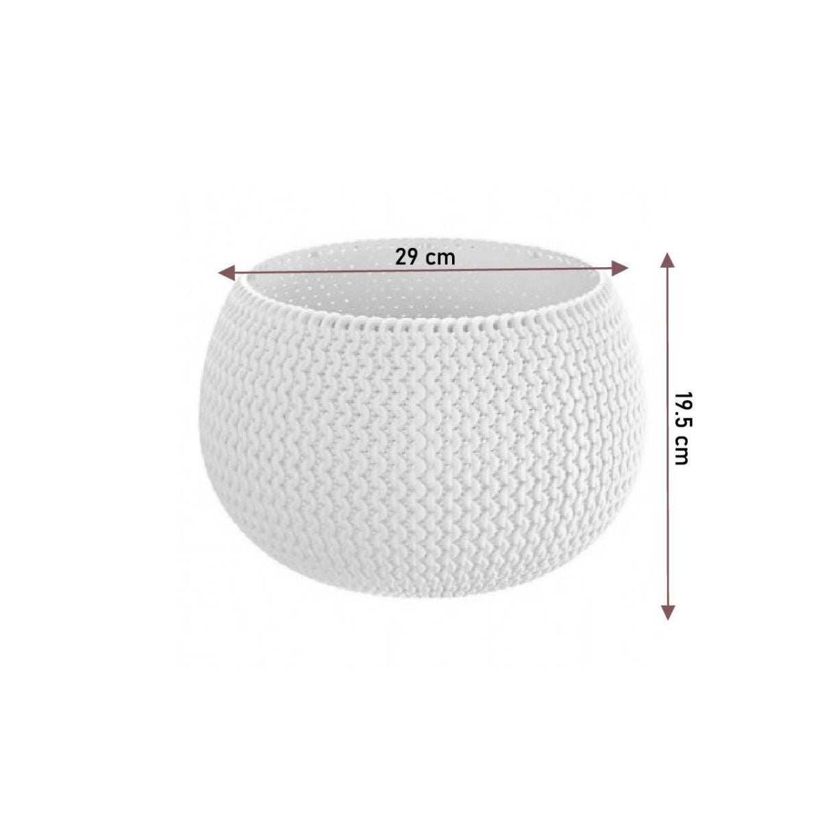 Ghiveci decorativ rotund SPLOFY 29X19.5 cm mov