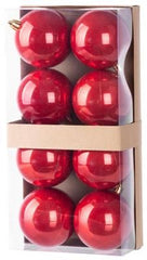 Globuri de Craciun MagicHome, 8 buc, 7 cm, rosu