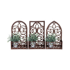 Jardiniera ruginie din otel turnat Window Elipse Esschert Design