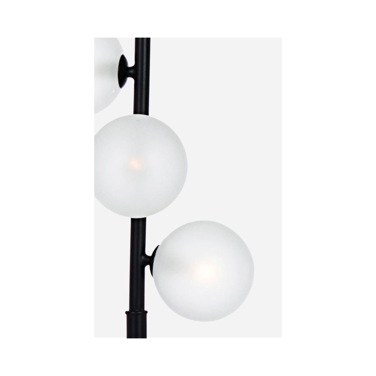 Lampadar, negru, din metal, Balls Bizzotto