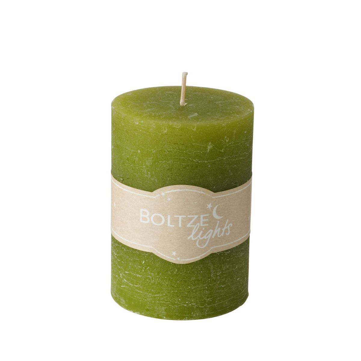 Lumanare verde deschis din parafina Ø7x10 cm Basic Boltze