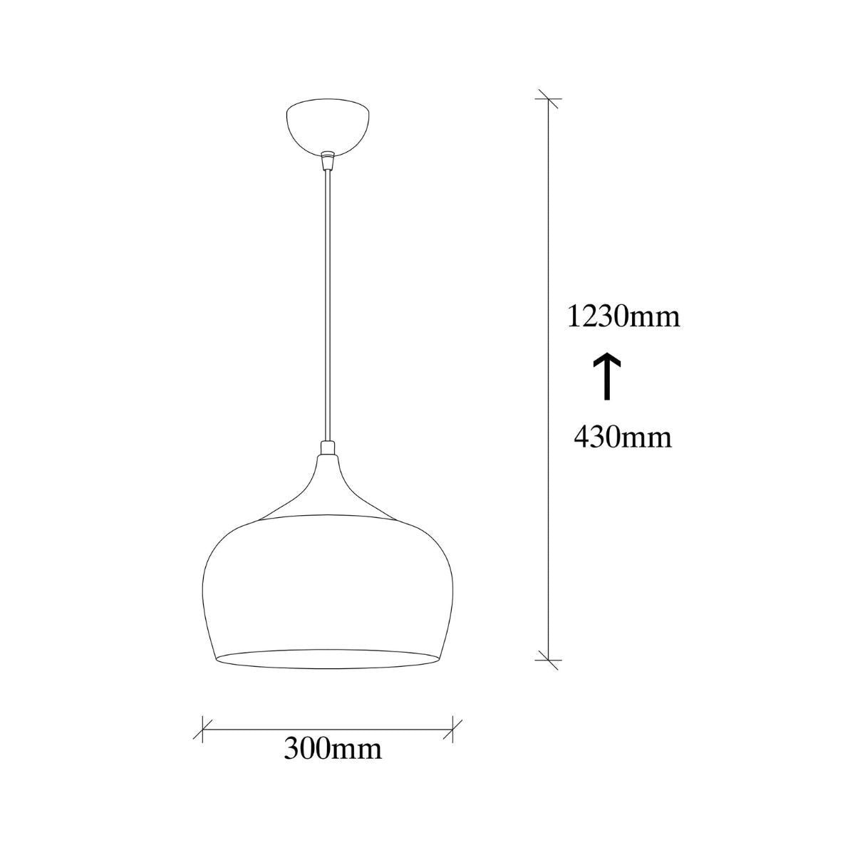 Lustra aramie din metal Ø30 cm Berceste