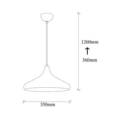 Lustra argintie din metal  Ø35 cm Berceste