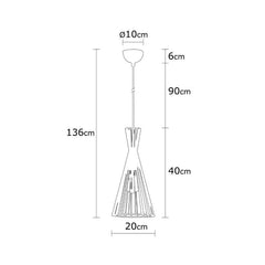 Lustra aurie din metal Ø20 cm Mezopotamya