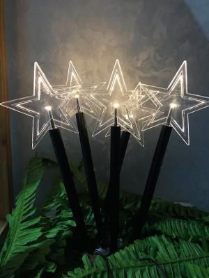 MagicHome Instalatie 5 Stele Led Craciun, alb cald