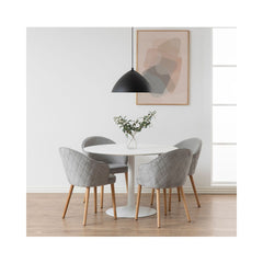 Masa de dining alba din MDF 110 cm Ibiza Actona