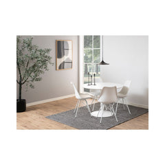 Masa de dining alba din MDF 110 cm Ibiza Actona