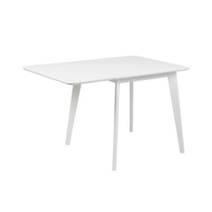 Masa de dining alba din MDF  80/120 cm Roxby Actona