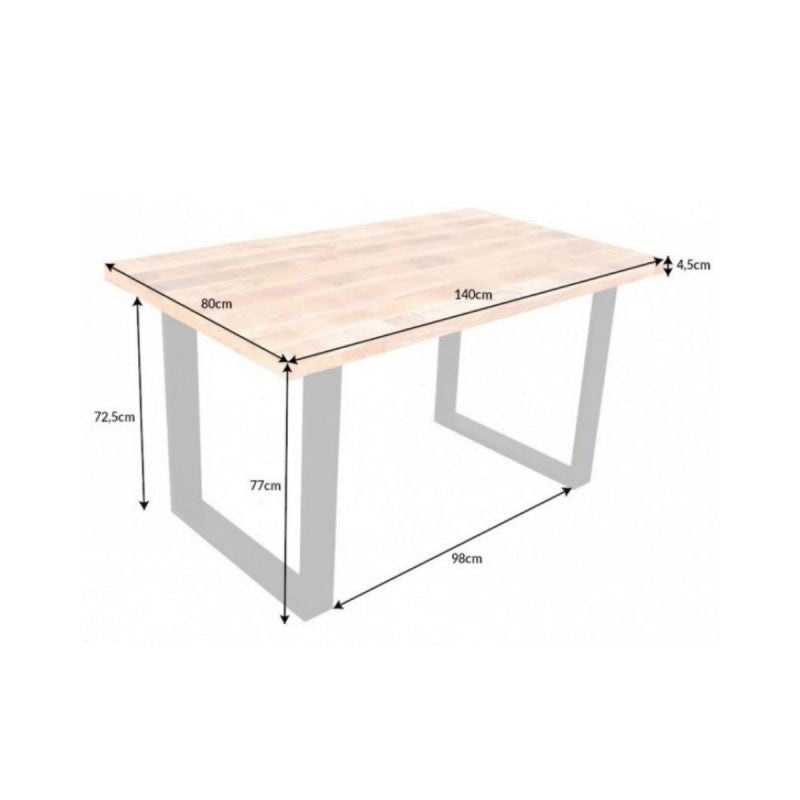 Masa de dining din lemn de mango Iron Craft 140 cm Invicta