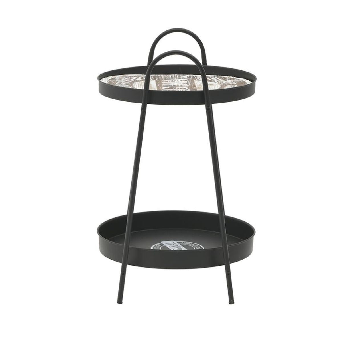 Masa rotunda pentru living, metalica, 42X41X64 cm