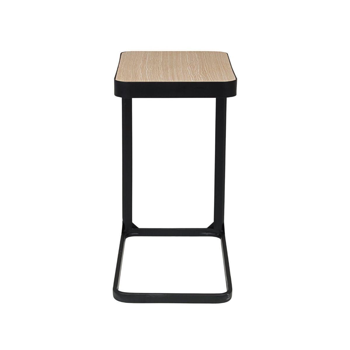 Masuta de cafea din otel si MDF furniruit 50x30 cm Bizzotto