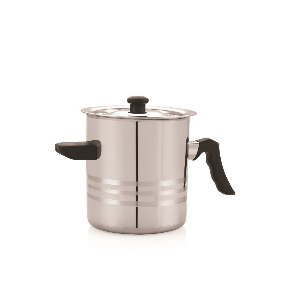 Oala pentru lapte , din inox cu capac din inox ,  3 l , Grunberg GR1518