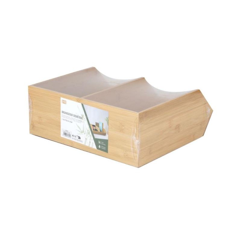 Organizator din bambus pentru accesorii cu 2 compartimente 31 x 35 x 12 cm Bambou & Co