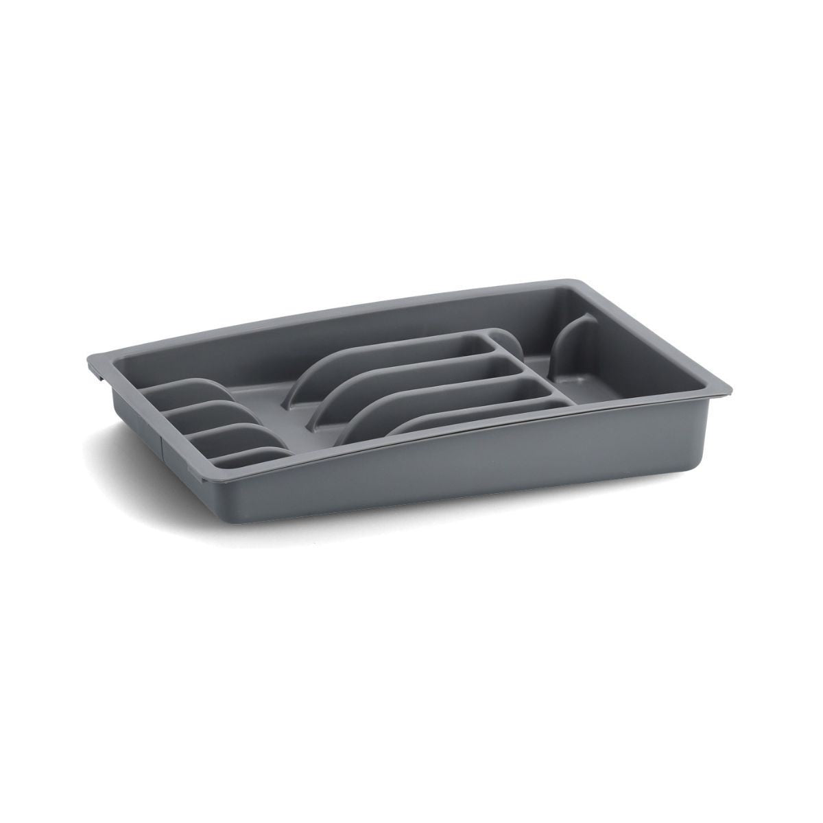 Organizator pentru tacamuri extensibil, negru, din plastic, 29-48 cm, Cutlery box Zeller