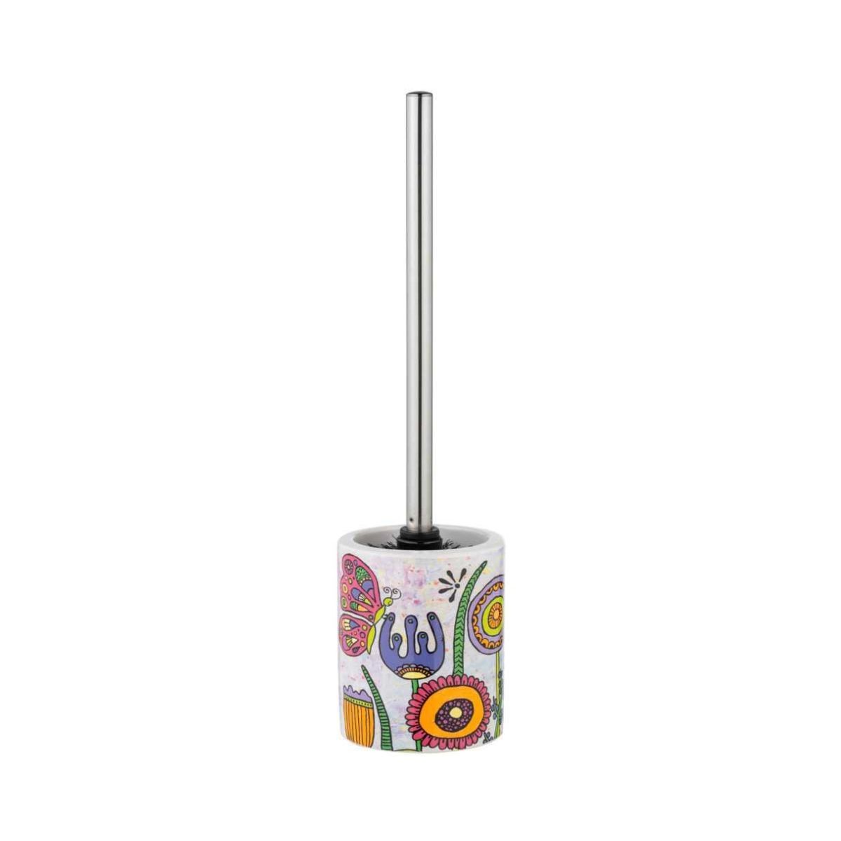 Perie de toaleta multicolora din ceramica Full Bloom Rollin Art Wenko